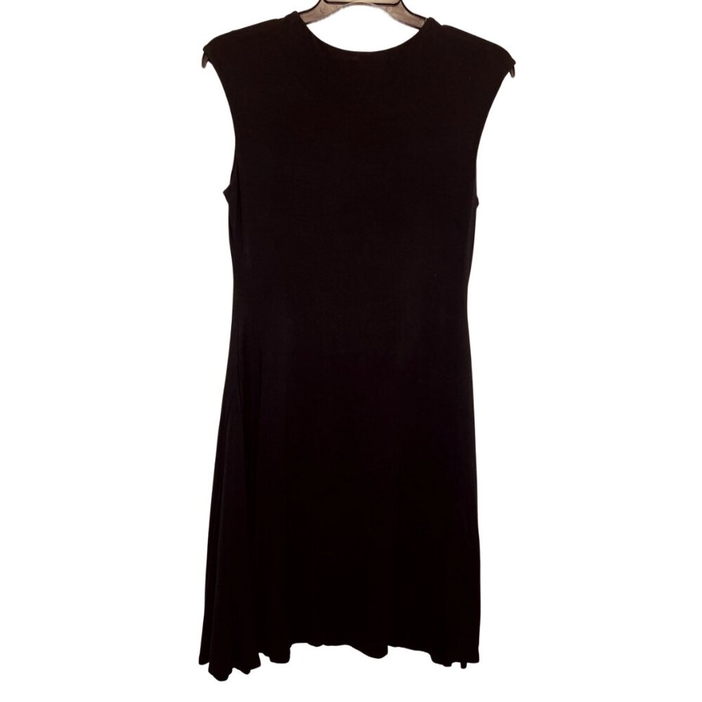 Women Black Sleeveless Dress Size L - Picture 3 of 4